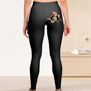 Gift For Pet lover Crack Custom Photo Personalized Leggings