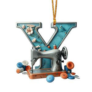 Beautiful Sewing Letter Shaped Ornament