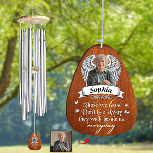 I am always with you - Personalized Memorial Photo Wind Chimes