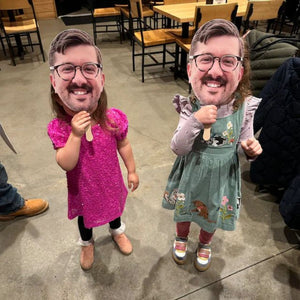 Personalized Heads Face Mask Party Decoration