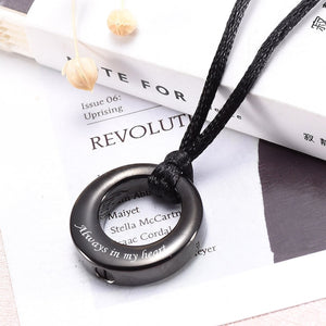 Human Ashes Keepsake, Dog Cat Hair Pet Memorial Personalized Urn Necklace
