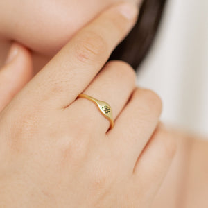 Personalized Symbols, Capital Letter Ring, Stacked Ring Gift For Her, Mother, Bridesmaid, Girlfriend