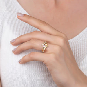 Always & Forever Couple Ring - Personalized Birthstone Promise Ring, Engaged Gift, Wedding Gift