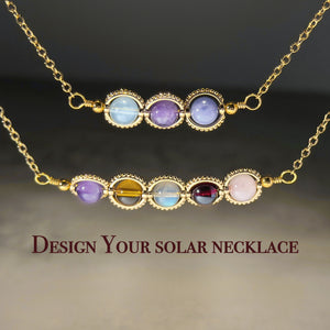 Zodiac Necklace Natural Astrology Jewelry Gift
