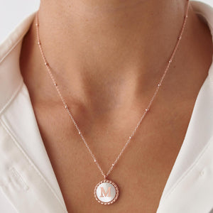 Personalized Coin Letter Necklace