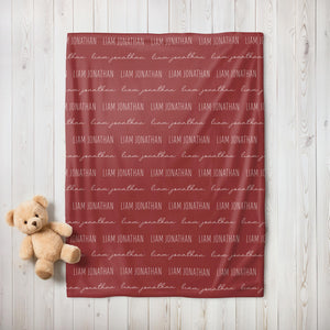 Custom Baby Blanket with Name, Personalized Name Blanket, Newborn Hospital Blanket, Custom Baby Gift, Baby Name Swaddle