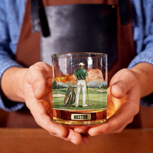 Love Golf - Personalized Golf Whiskey Glass