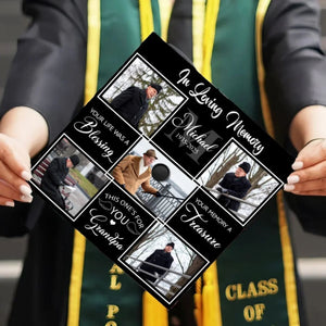 Loved Beyond Words Missed Beyond Measure - Personalized Graduation Cap Topper