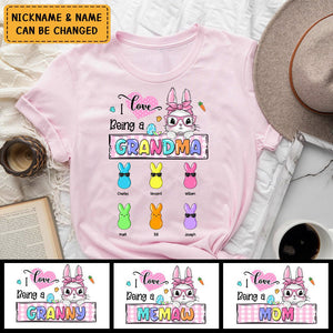 I Love Being A Grandma Easter Rabbit  Personalized Pure Cotton T-shirt