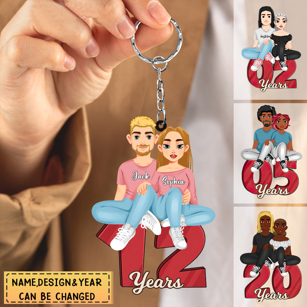 Together Since - Personalized Matching Acrylic Keychain