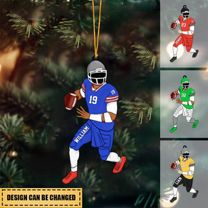Personalized Acrylic Ornament Gift For Football Player Football Lovers