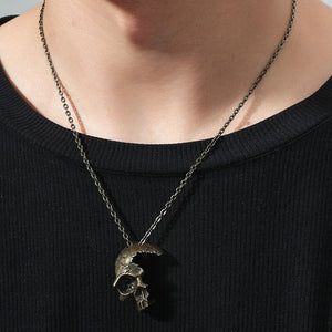To My Man Half Skull Necklace Couple Husband Gift Anniversary