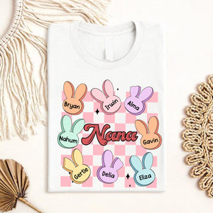Personalized Cute Easter Bunny Candy Pure Cotton T-shirt