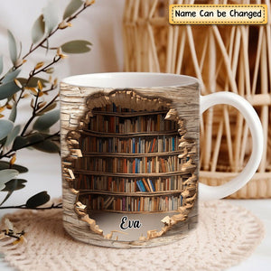 Personalized Reading Books Mug