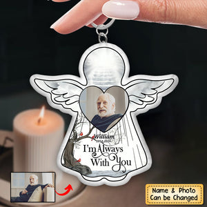 Custom Photo I'm Always With You - Memorial Gift For Family, Friends - Personalized Angel Doll Keychain
