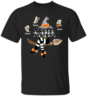 Halloween Personalized Mimi And Kids Witch T-Shirt