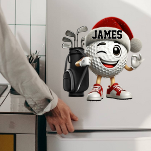 Golf Player Personalized Golf Ball Decal