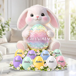 Custom Acrylic Plaque - Personalized Easter Gifts For Mom, Grandma - Bloom With Grace And Love