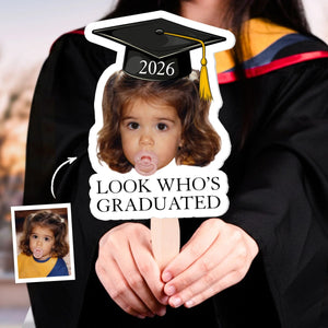 Custom Vintage Childhood Photo Graduation Gift - Personalized Graduation Fan