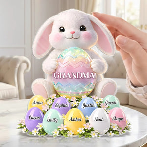 Custom Acrylic Plaque - Personalized Easter Gifts For Mom, Grandma - Bloom With Grace And Love