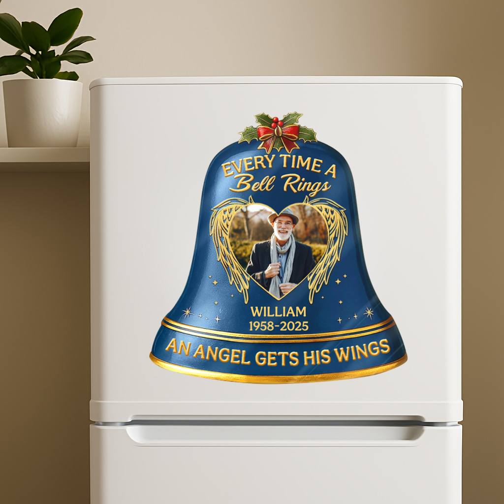 Every Time A Bell Rings - Custom Photo Memorial Personalized Sticker/Decal