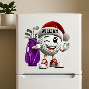 Golf Player Personalized Golf Ball Decal