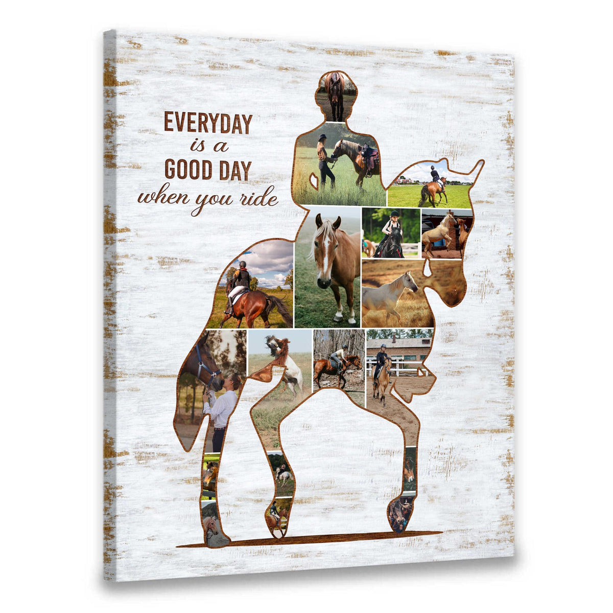 Personalized Photo Collage Gift For Horse Riders