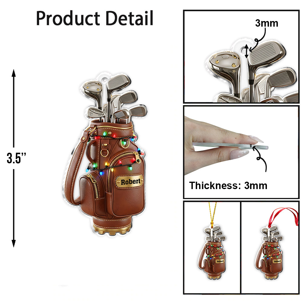 Golf Christmas Ornament - Personalized Gift For Golfers