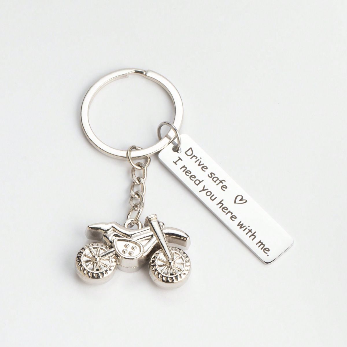 Drive Safe-Personalized Motorcycle Keychain