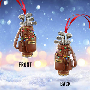 Golf Christmas Ornament - Personalized Gift For Golfers