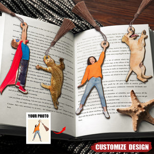 Custom Photo Wooden Bookmark Gift, Wood Bookmarks Make A Perfect Gif, Book Worms
