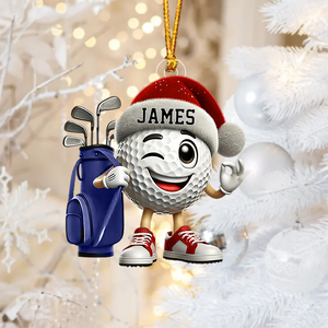 Golf Player Home Decor Christmas Ornament Personalized Ornament