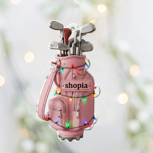 Golf Christmas Ornament - Personalized Gift For Golfers
