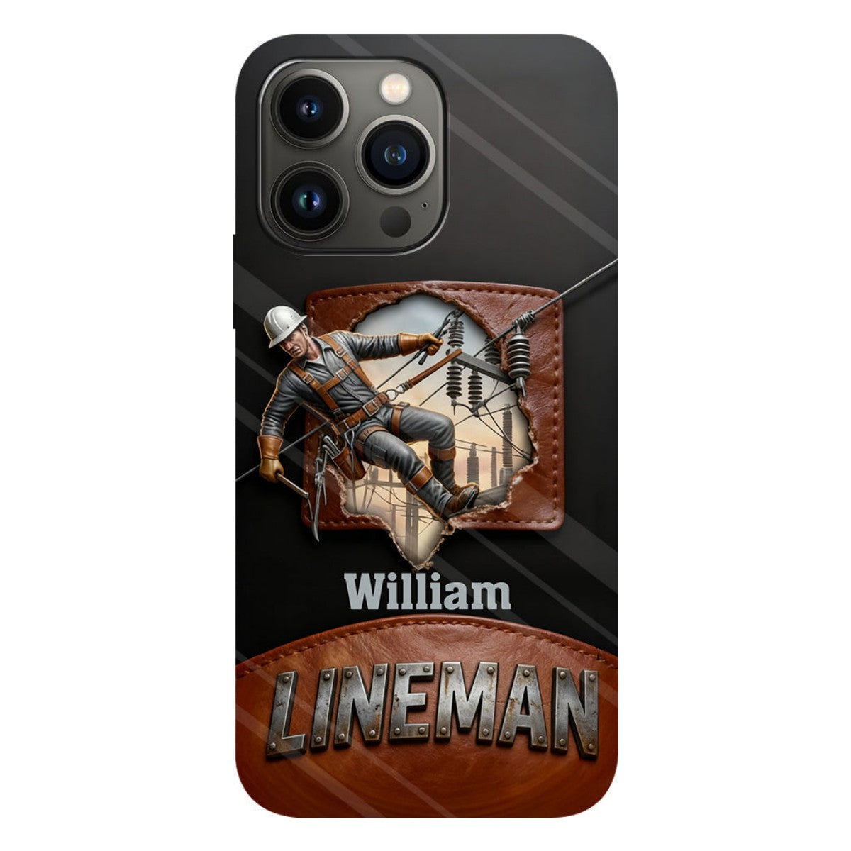 Cool Lineman - Personalized Lineman Phone Case