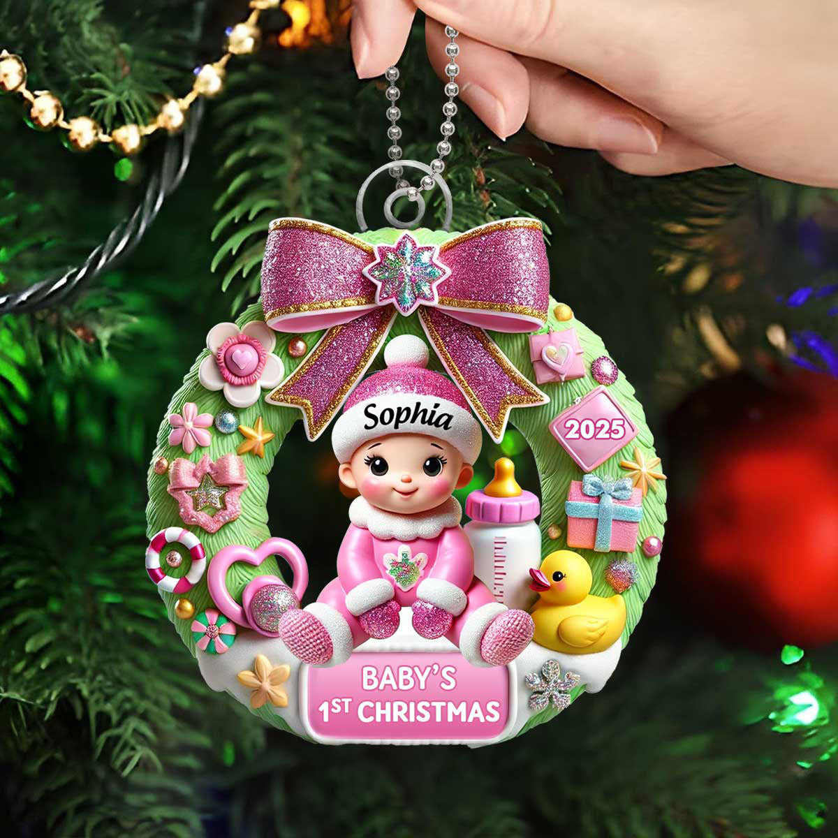 Baby's First Christmas - Personalized Ornament, Christmas Keepsake for Baby