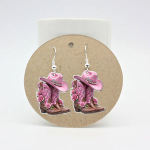 Cowgirl Boots - Personalized Cowgirl Earrings