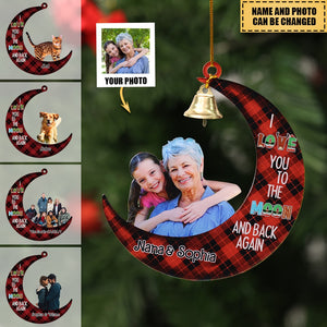 Christmas Personalized Acrylic With Bell Ornament Gift For Family