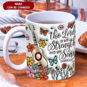 Personalized The Lord Is My Strength And My Song Mug