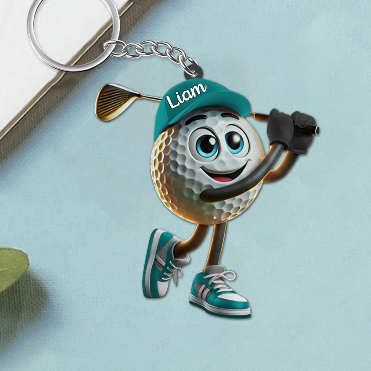 Personalized Swing Golf Keychain For Golf Lovers