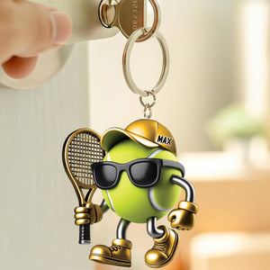 Tennis Custom Color And Name - Personalized Acrylic Keychain