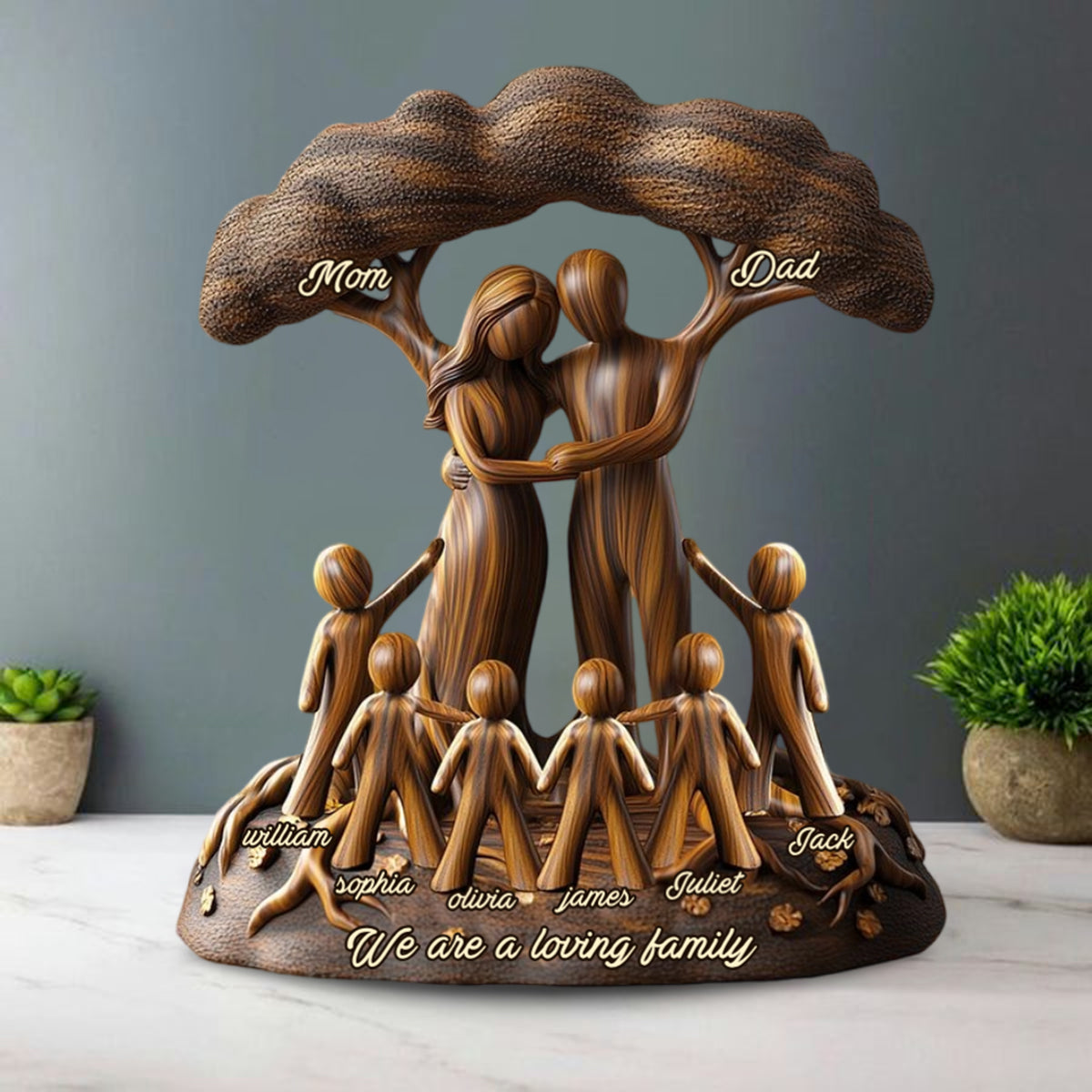 To Us You're The World - Personalized Father Custom Shaped Acrylic Plaque