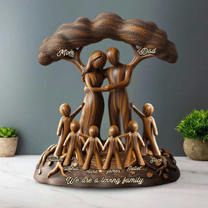 To Us You're The World - Personalized Father Custom Shaped Acrylic Plaque