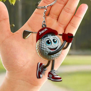 Personalized Swing Golf Keychain For Golf Lovers