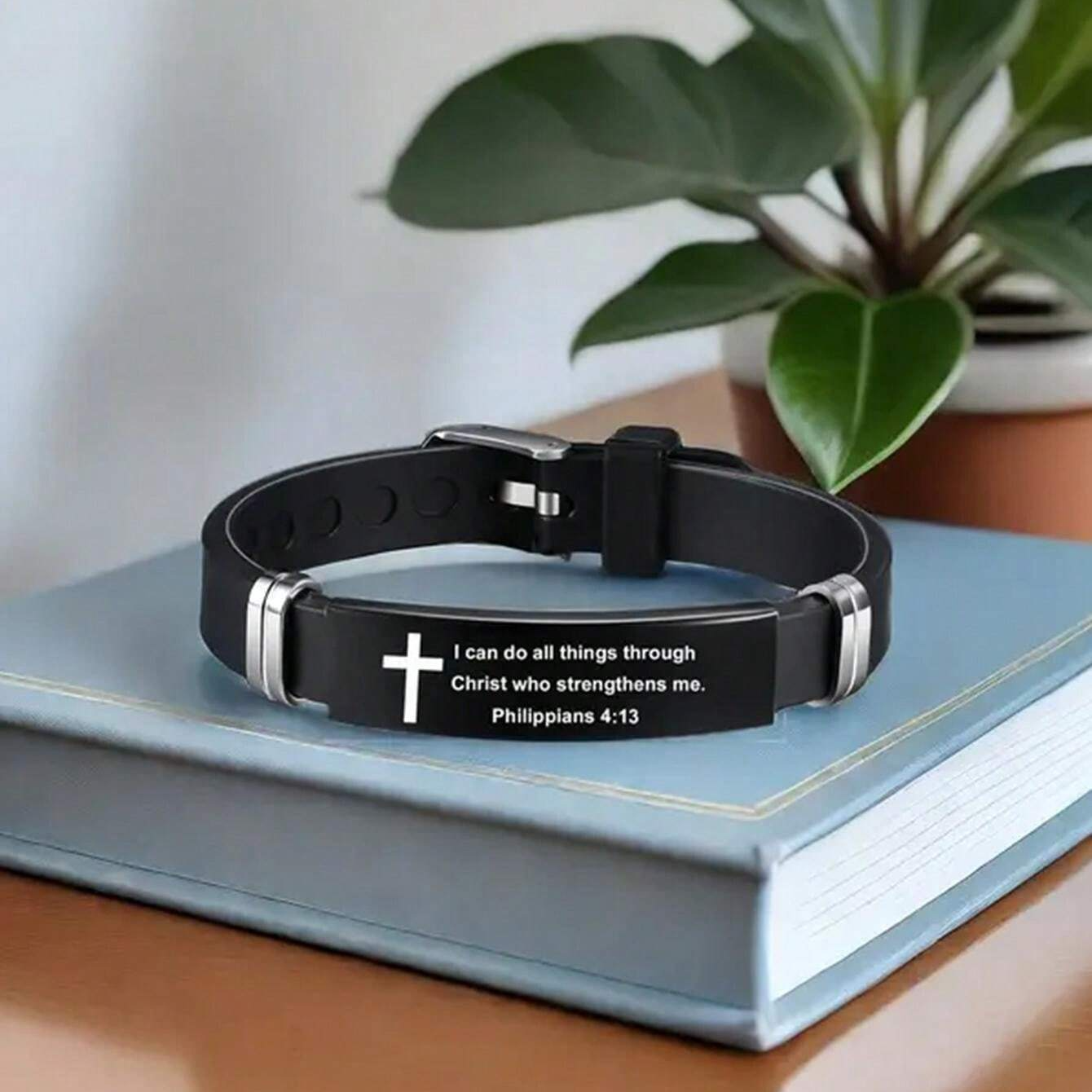 Personalized Cross Bible Bracelet Gift For Men, Friends, Family Members