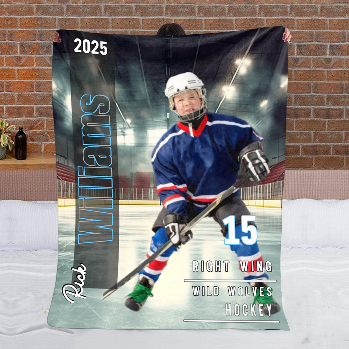 Any Sport, Name, Postion, Number, Team.... Personalized Sport-lover Blanket