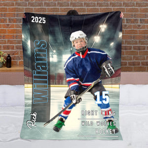Any Sport, Name, Postion, Number, Team.... Personalized Sport-lover Blanket
