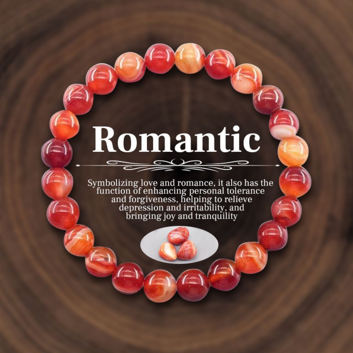 Fashion Natural Stone Beaded Bracelets Healing Stone Bracelet Energy Jewelry Gifts
