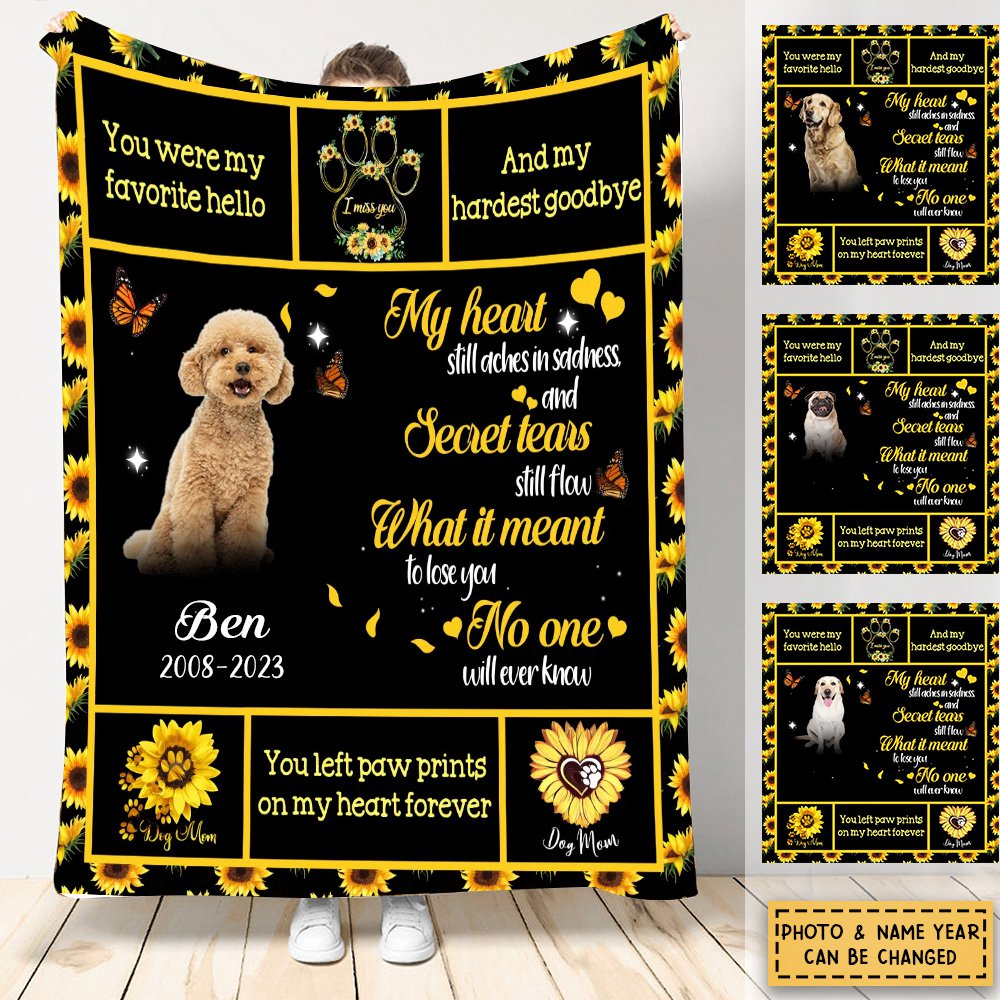 Personalized Memorial Fleece/ Quilt Blanket Memorial Gift Idea For Pet Owner