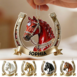 Personalized Horse  Acrylic Ornament Gift For Horse Lover