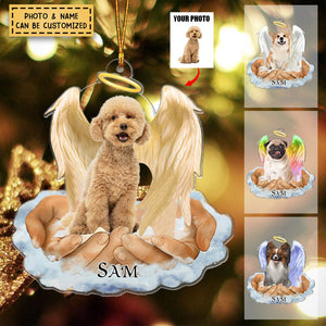 Pet Lovers Gifts - In The Hands Of God - Personalized  Acrylic Ornament